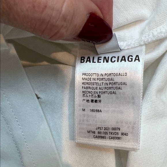 Balenciaga distressed t-shirt with logo - Picture 4 of 9
